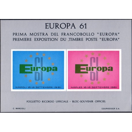 ITALIA 1961 Francobollo Europa, foglietto erinnofilo MNH**