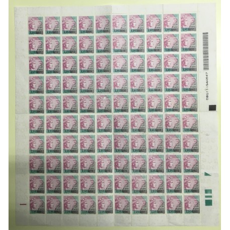 Stamp duty for bills of exchange €15.49 1 full sheet MNH**