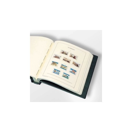 LEUCHTTURM Complete album of sheets with pockets from 1861 to 1959 used