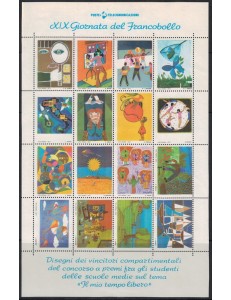 ITALY 1977 Stamp Day, commemorative sheet MNH**