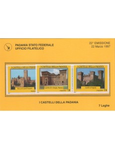 PADANIA STATO FEDERALE 1997 I Castelli della Padania 4v MNH**