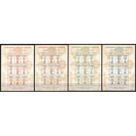 ITALY 1983 Hot Air Balloons, two centuries of history 4 m/s MNH**