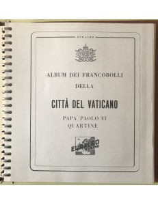 VATICAN 1963-78 Euralbo album pages for blocks of four + 2 us bindings