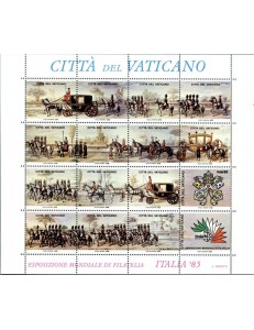 VATICANO 1985 Esposizione di Filatelia (foglietto erinnofilo) MNH**