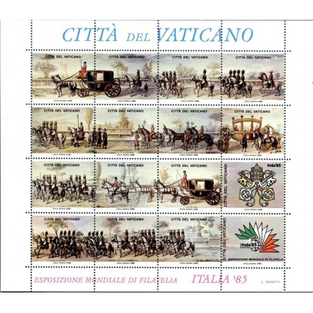 VATICAN 1985 Philatelic Exhibition (stamp sheet) MNH**