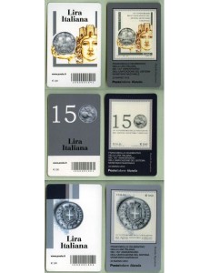 ITALIA 2012 Anniversario della Lira (tessere filateliche)