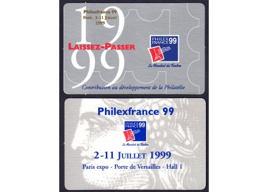 FRANCIA 1999 Lasciapassare per Philexfrance 99 (2)