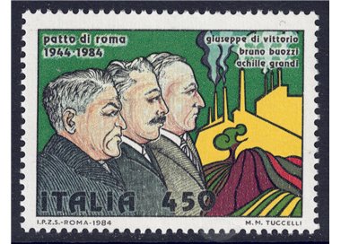 ITALIA 1984 Patto di Roma MNH**