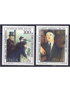 ITALY 1984 Italian Art 2v MNH**