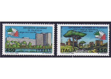 ITALY 1984 Philatelic Exhibition 2v MNH**