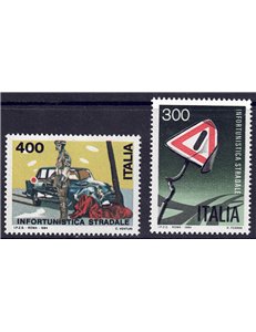 ITALY 1984 Road Accidents 2v MNH**