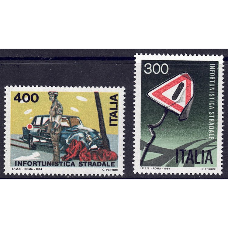 ITALY 1984 Road Accidents 2v MNH**