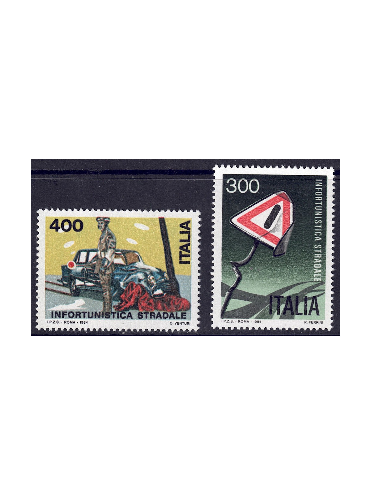 ITALY 1984 Road Accidents 2v MNH**