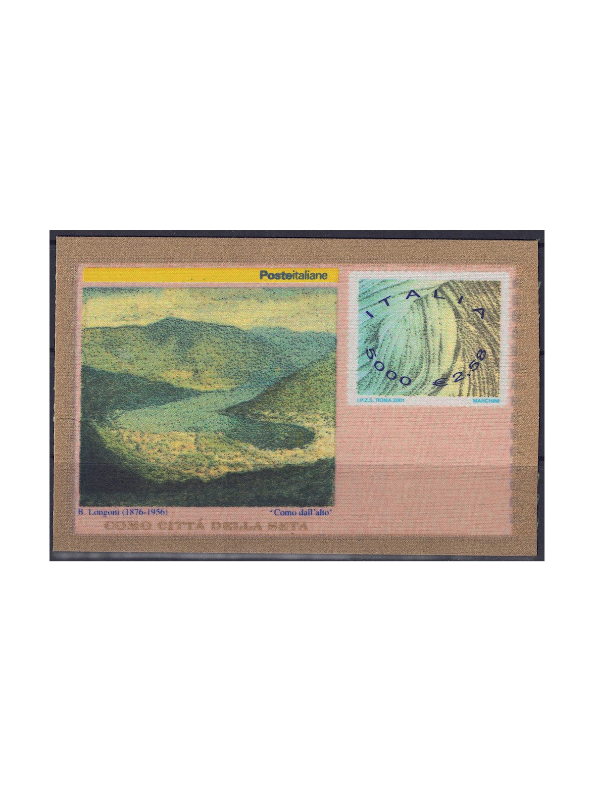 ITALIA 2001 Industria Serica Italiana FB MNH**