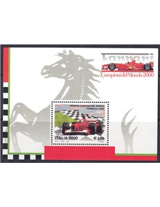 ITALY 2001 Ferrari world champion s/s MNH**