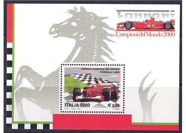 ITALY 2001 Ferrari world champion s/s MNH**