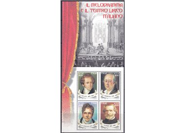 ITALY 2001 Italian melodrama and opera s/s MNH**
