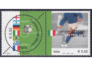 ITALIA 2002 Campionato del mondo di calcio 2v MNH**