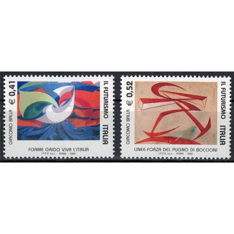 ITALY 2003 Futurism 2v MNH**