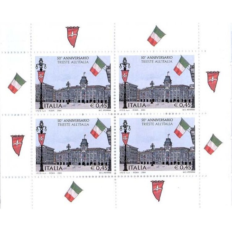 ITALIA 2004 Trieste all'Italia LB MNH**