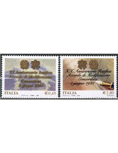 ITALY 2005 Agreement between the Holy See and Italy 2v MNH**