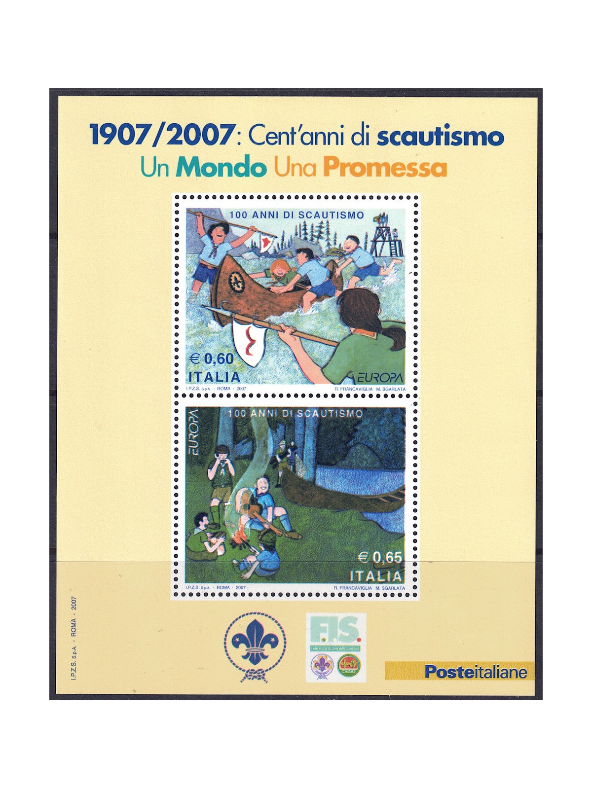 ITALIA 2007 Europa BF MNH**