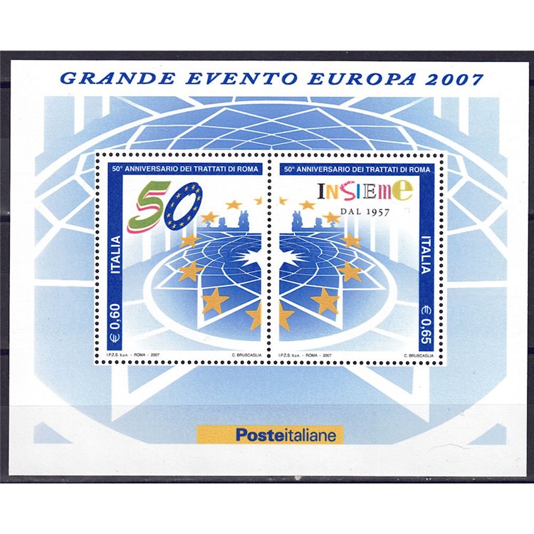 ITALY 2007 Treaties of Rome s/s MNH**