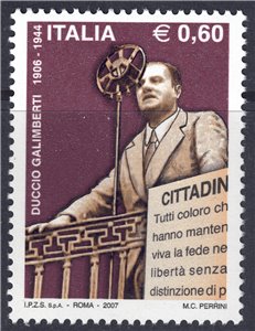 ITALIA 2007 Duccio Galimberti MNH**
