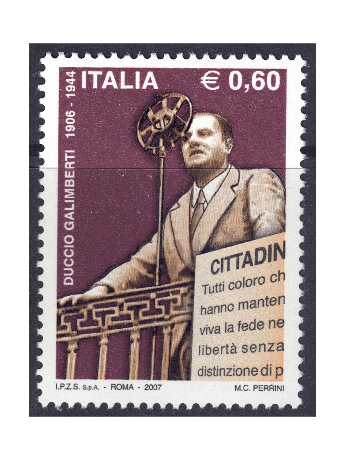 ITALY 2007 Duccio Galimberti MNH**
