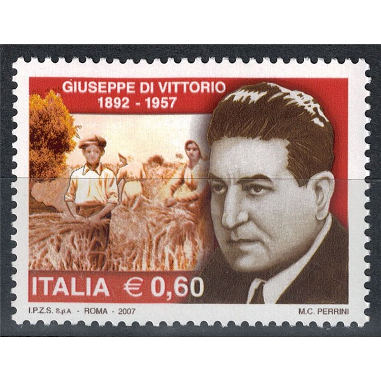 ITALIA 2007 Giuseppe di Vittorio MNH**