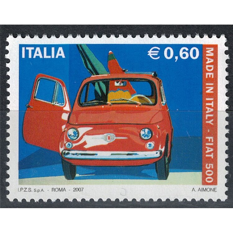 ITALY 2007 Fiat 500 MNH**