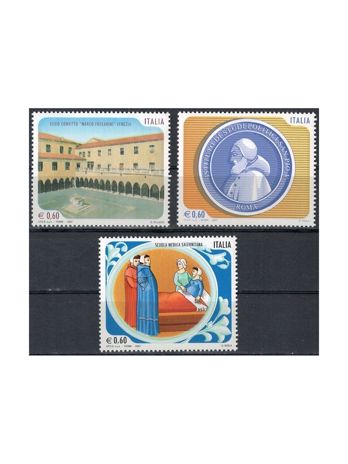 ITALY 2007 Schools and Universities 3v MNH**