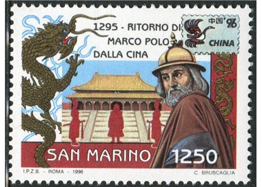 SAN MARINO 1996 Return of Marco Polo from China MNH**