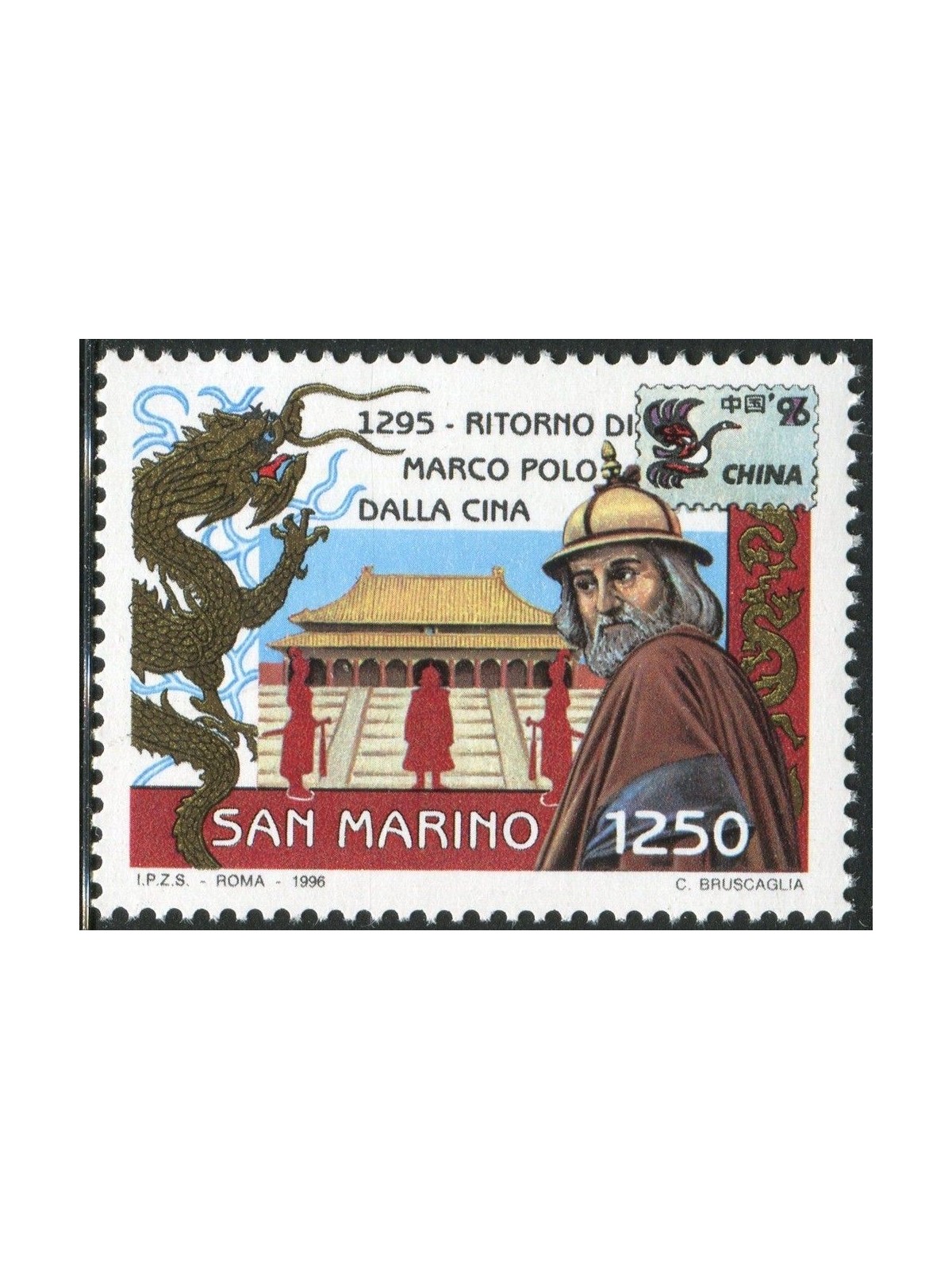 SAN MARINO 1996 Ritorno di Marco Polo dalla Cina MNH**