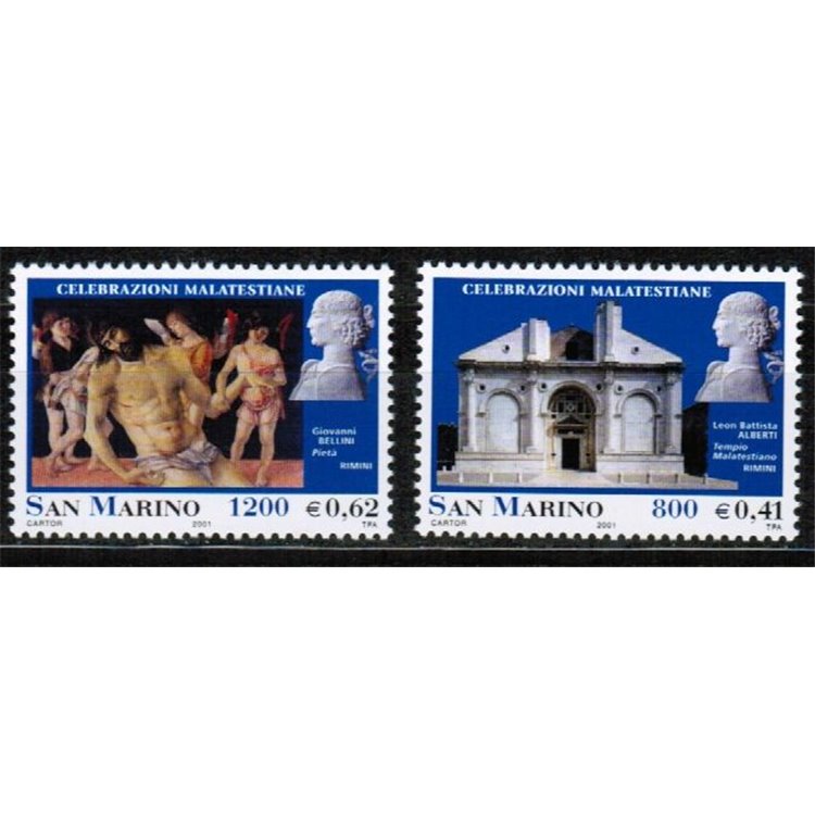 SAN MARINO 2001 Malatesta Celebrations 2v MNH**