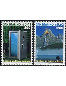 SAN MARINO 2001 Europe 2v MNH**