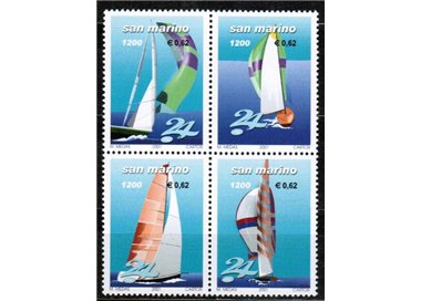 SAN MARINO 2001 Sailing Regatta 4v MNH**