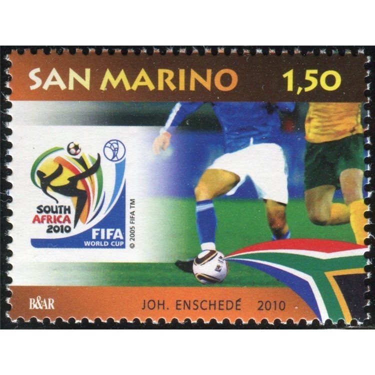 SAN MARINO 2010 Mondiali di calcio MNH**
