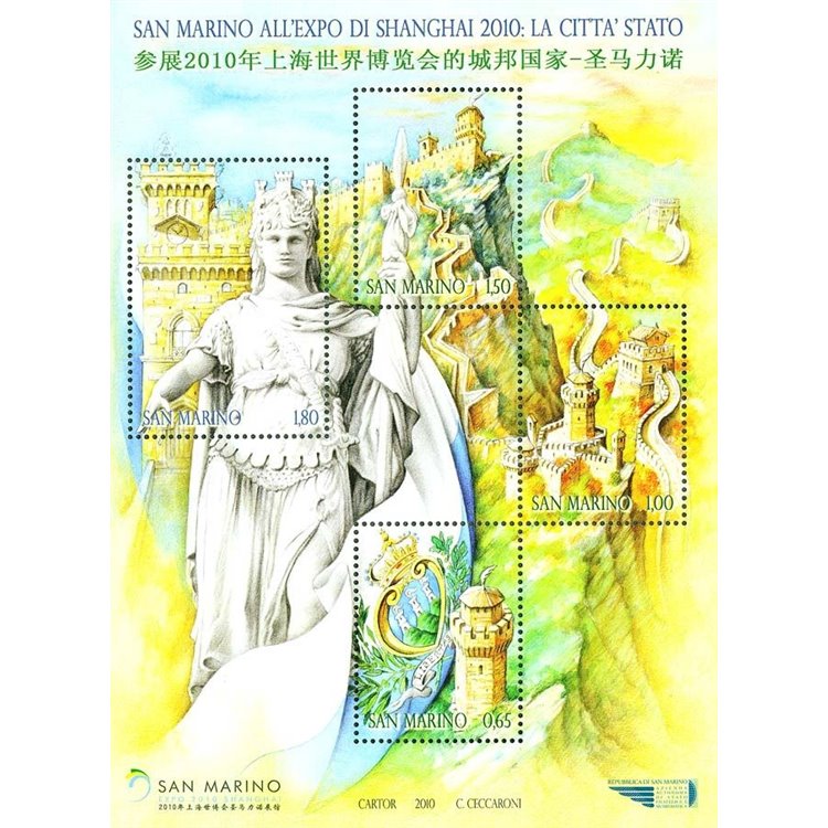 SAN MARINO 2010 Shanghai Expo s/s MNH**