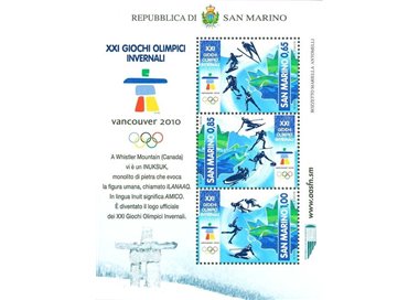 SAN MARINO 2010 Vancouver Olympic Games s/s MNH**