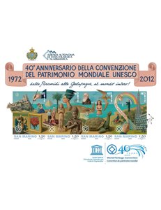 SAN MARINO 2012 UNESCO World Heritage s/s MNH**