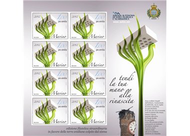 SAN MARINO 2012 Emilia Romagna Earthquake Relief s/s MNH**