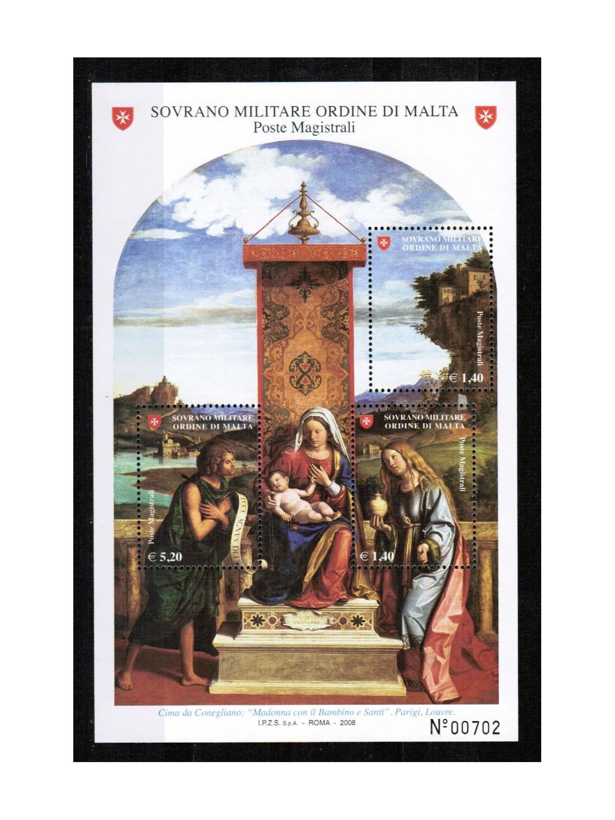 SMOM 2008 St. John the Baptist s/s MNH**