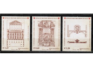 SMOM 2008 Andrea Palladio 3v MNH**