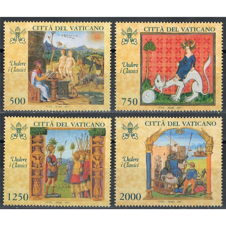 VATICAN 1997 See the Classics 4v MNH**