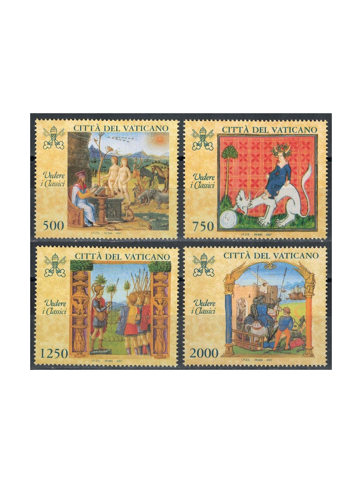 VATICANO 1997 Vedere i classici 4v MNH**