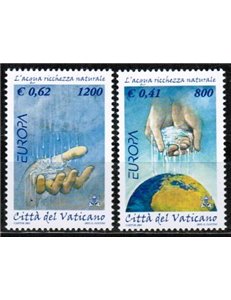 VATICANO 2001 Europa 2v MNH**