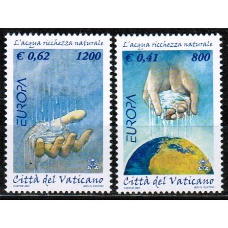 VATICAN 2001 Europe 2v MNH**