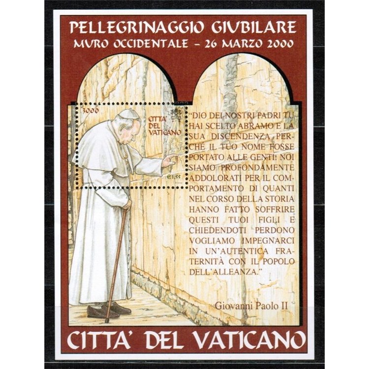 VATICAN 2001 Jubilee Pilgrimages s/s MNH**