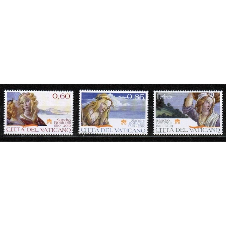 VATICANO 2010 Sandro Botticelli 3v MNH**